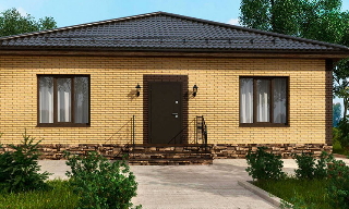 Проекты одноэтажных домов из кирпича | Строй-Кту - Краснотурьинск от 3559 рублей